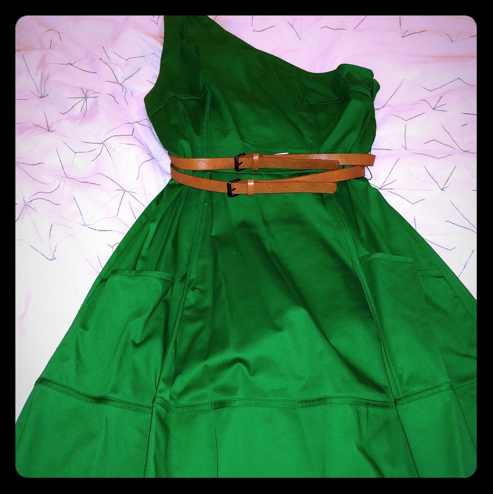 Jessica Simpson Green dress